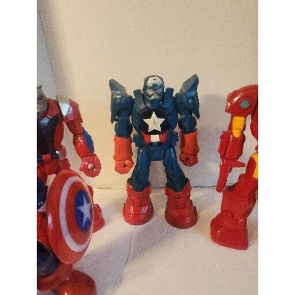 Lot of 4 Action Figures 12" Transformers Toy Robot figure transformer Captain - Picture 5 of 13